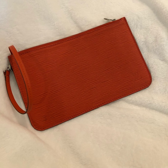 SOLD Louis Vuitton Orange Epi Leather Wristlet- - Picture 2 of 8